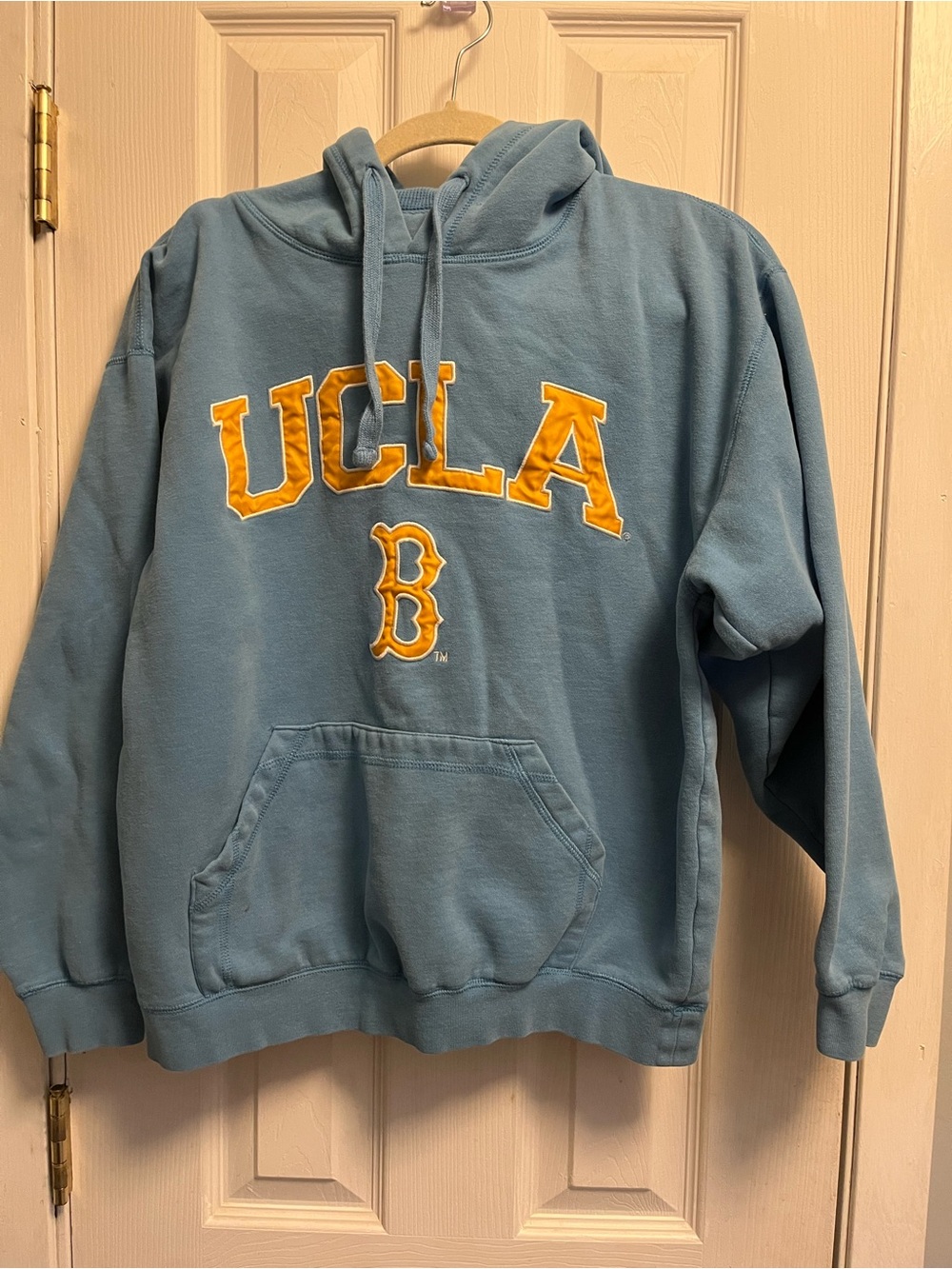 Vintage UCLA Bruins Pullover Hooded Sweatshirt Light Blue Sz M